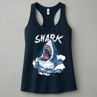 Shark In The Ocean Cool Sharks Week Waves Bite Womens Tank Top