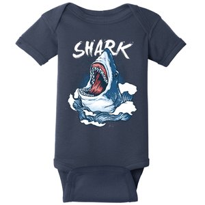 Shark In The Ocean Cool Sharks Week Waves Bite Baby Bodysuit