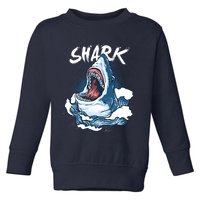 Shark In The Ocean Cool Sharks Week Waves Bite Toddler Sweatshirt