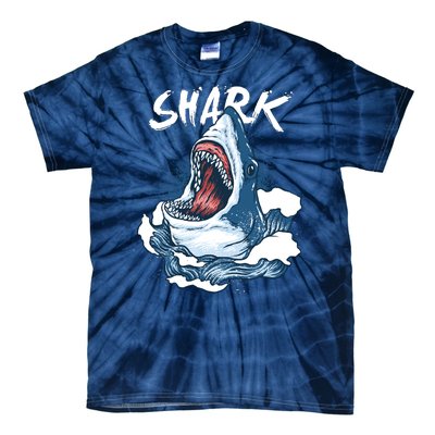 Shark In The Ocean Cool Sharks Week Waves Bite Tie-Dye T-Shirt