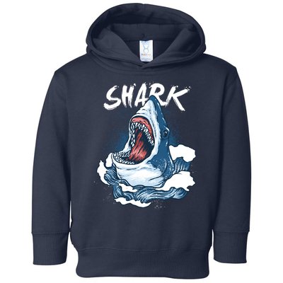 Shark In The Ocean Cool Sharks Week Waves Bite Toddler Hoodie