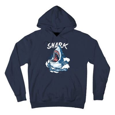 Shark In The Ocean Cool Sharks Week Waves Bite Tall Hoodie