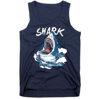 Shark In The Ocean Cool Sharks Week Waves Bite Tank Top