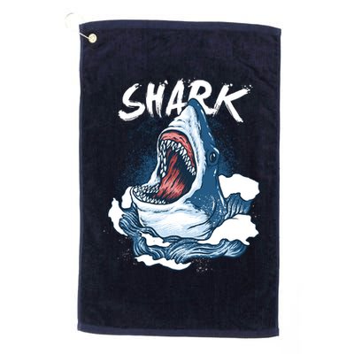 Shark In The Ocean Cool Sharks Week Waves Bite Golf Towel