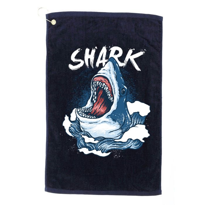 Shark In The Ocean Cool Sharks Week Waves Bite Golf Towel