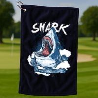 Shark In The Ocean Cool Sharks Week Waves Bite Golf Towel