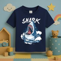 Shark In The Ocean Cool Sharks Week Waves Bite Toddler T-Shirt