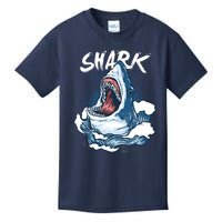Shark In The Ocean Cool Sharks Week Waves Bite Kids T-Shirt