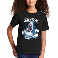 Shark In The Ocean Cool Sharks Week Waves Bite Kids T-Shirt