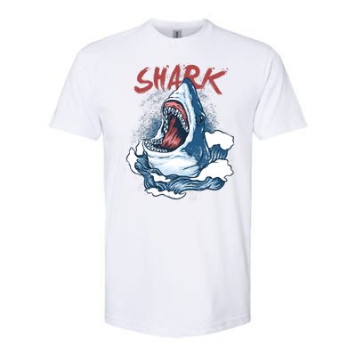 Shark In The Ocean Cool Sharks Week Waves Bite Softstyle CVC T-Shirt