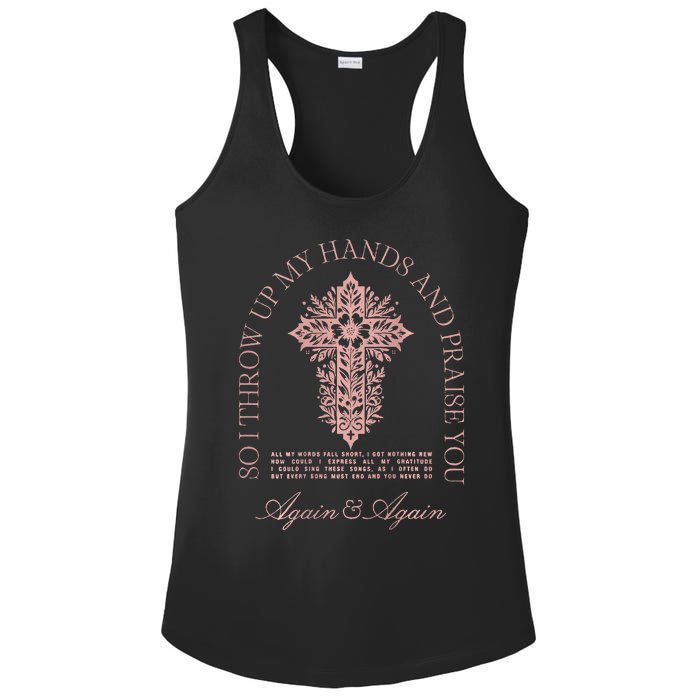 So I Throw Up My Hands B.R.A.N.D.O.N Lake And Praise You Ladies PosiCharge Competitor Racerback Tank