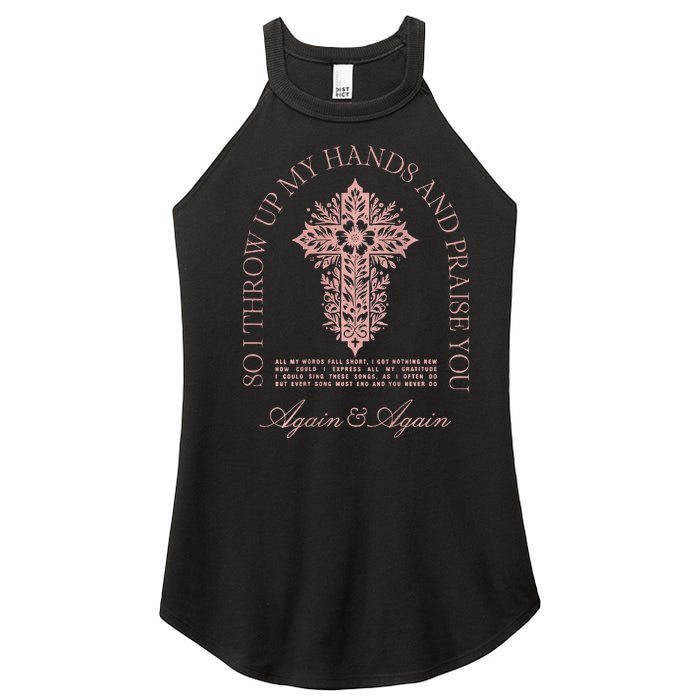 So I Throw Up My Hands B.R.A.N.D.O.N Lake And Praise You Women's Perfect Tri Rocker Tank