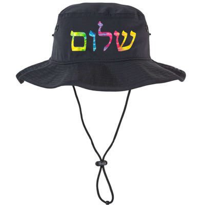 Shalom In Tie Dye Hebrew Letters Legacy Cool Fit Booney Bucket Hat