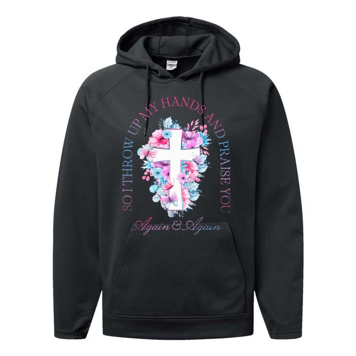 So I Throw Up My Hands B.R.A.N.D.O.N Lake And Praise You Performance Fleece Hoodie