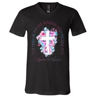 So I Throw Up My Hands B.R.A.N.D.O.N Lake And Praise You V-Neck T-Shirt