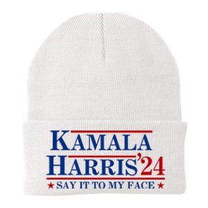 Say It To My Face Funny Kamala Harris 2024 Knit Cap Winter Beanie