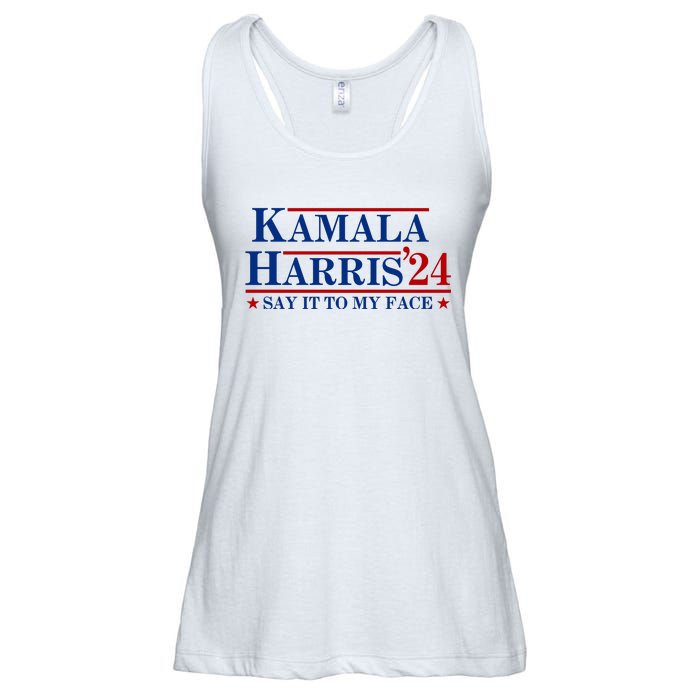 Say It To My Face Funny Kamala Harris 2024 Ladies Essential Flowy Tank