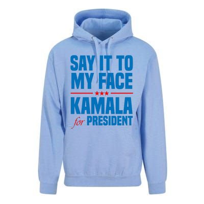 Say It To My Face Kamala Harris 2024 Unisex Surf Hoodie