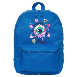 Spookiest In The Galaxy Saturn Eyeball Skulls Halloween Cute Gift 16 in Basic Backpack