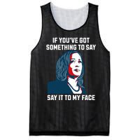 Say It To My Face Kamala Harris 2024 Mesh Reversible Basketball Jersey Tank