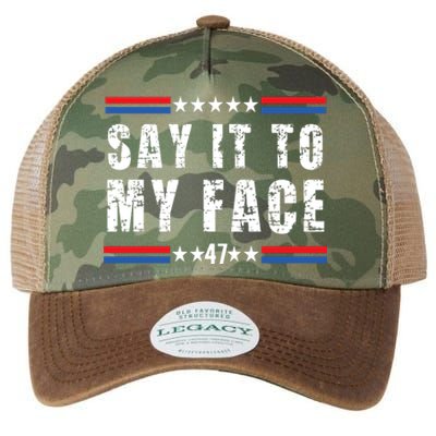 Say It To My Face Kamala Harris 2024 Legacy Tie Dye Trucker Hat