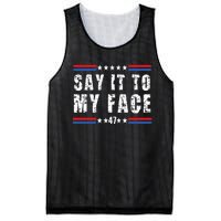 Say It To My Face Kamala Harris 2024 Mesh Reversible Basketball Jersey Tank