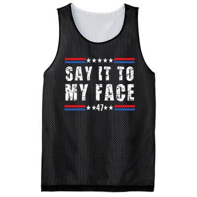 Say It To My Face Kamala Harris 2024 Mesh Reversible Basketball Jersey Tank