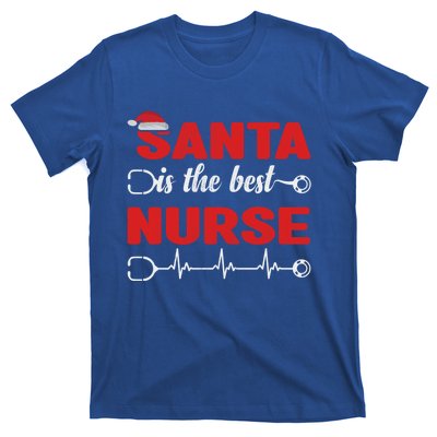 Santa Is The Best Nurse Nursing Christmas Cool Gift T-Shirt