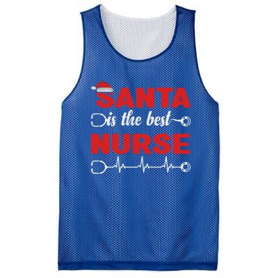 Santa Is The Best Nurse Nursing Christmas Cool Gift Mesh Reversible Basketball Jersey Tank