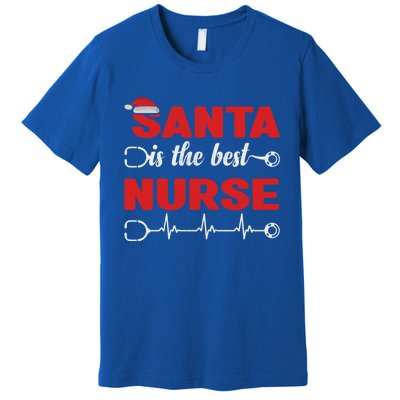 Santa Is The Best Nurse Nursing Christmas Cool Gift Premium T-Shirt