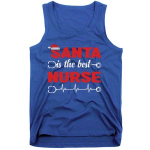 Santa Is The Best Nurse Nursing Christmas Cool Gift Tank Top