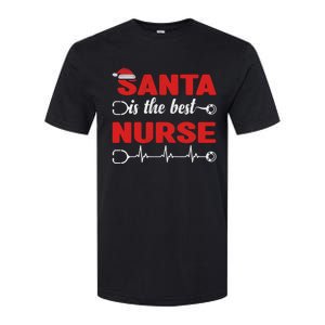 Santa Is The Best Nurse Nursing Christmas Cool Gift Softstyle CVC T-Shirt