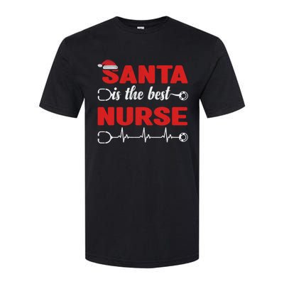 Santa Is The Best Nurse Nursing Christmas Cool Gift Softstyle CVC T-Shirt