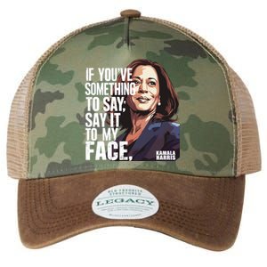 Say It To My Face Kamala Harris 2024 Legacy Tie Dye Trucker Hat