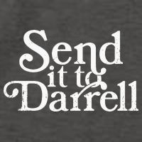 Send it to Darrell Send it to Daryl Funny Drama Vintage Vector Backpack