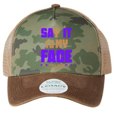 Say It To My Face Kamala Harris 2024 Legacy Tie Dye Trucker Hat