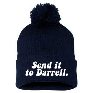 Send It To Darrell Pom Pom 12in Knit Beanie