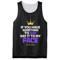 Say It To My Face Kamala Harris Mesh Reversible Basketball Jersey Tank