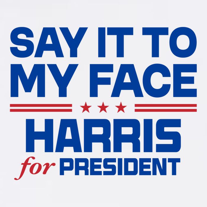 Say It To My Face Kamala Harris 24 Mesh Reversible Basketball Jersey Tank
