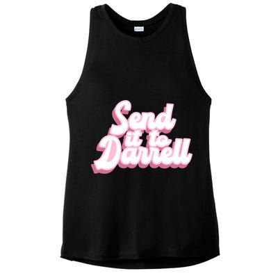 Send It To Darrell Ladies PosiCharge Tri-Blend Wicking Tank