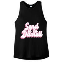 Send It To Darrell Ladies PosiCharge Tri-Blend Wicking Tank