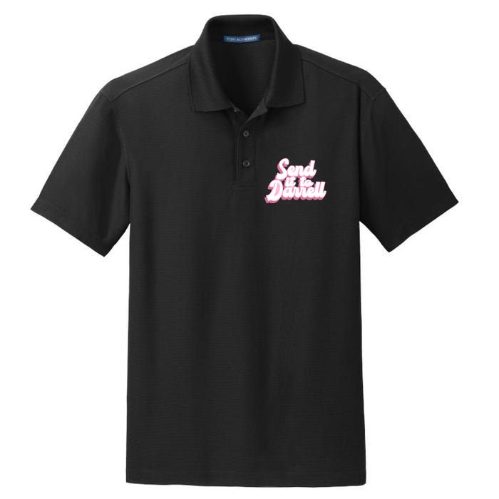 Send It To Darrell Dry Zone Grid Polo
