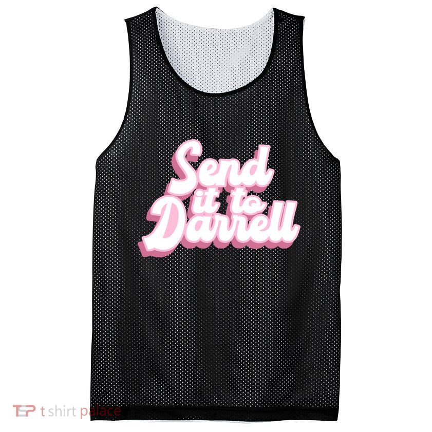 Send It To Darrell Mesh Reversible Basketball Jersey Tank