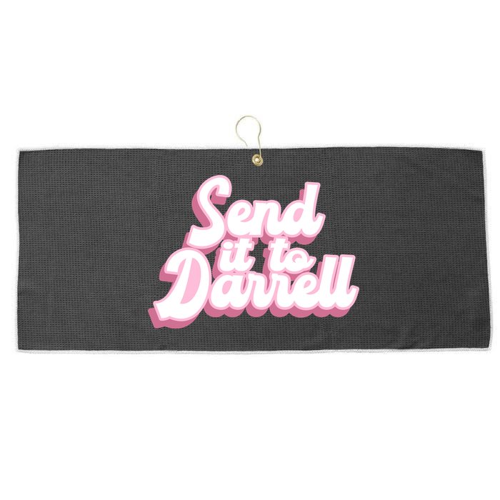 Send It To Darrell Large Microfiber Waffle Golf Towel