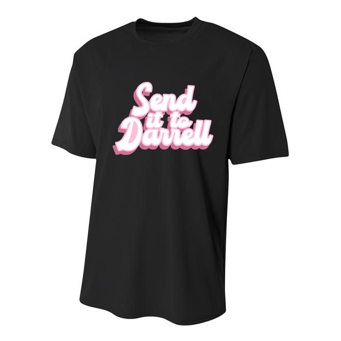 Send It To Darrell Youth Performance Sprint T-Shirt