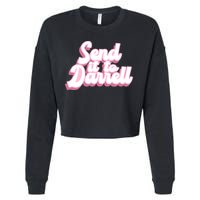 Send It To Darrell Cropped Pullover Crew