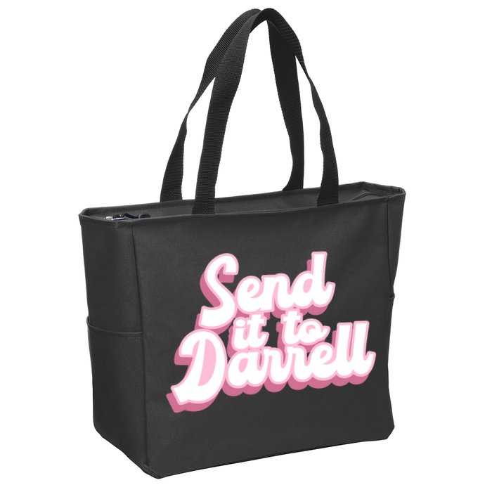 Send It To Darrell Zip Tote Bag