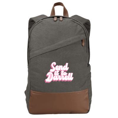 Send It To Darrell Cotton Canvas Backpack