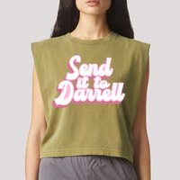 Send It To Darrell Garment-Dyed Women's Muscle Tee