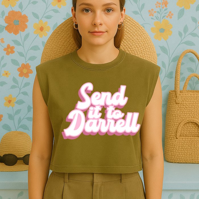 Send It To Darrell Garment-Dyed Women's Muscle Tee